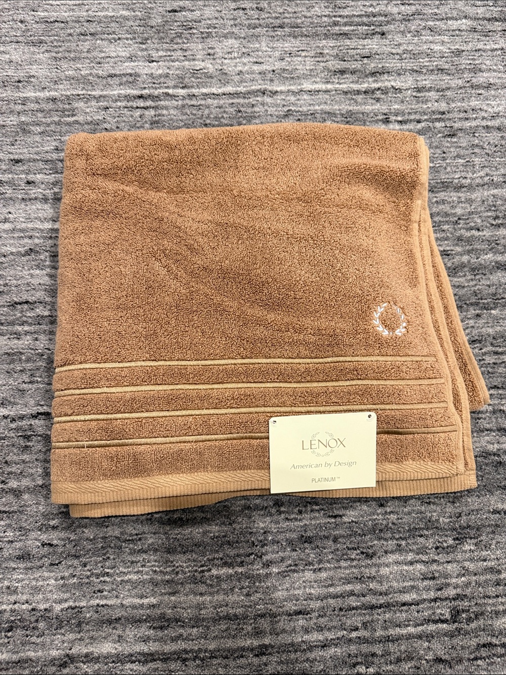 Lenox Platinum Bath Towel-Authentic-NWT